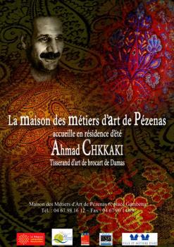 AHMAD CHAKKAKI tisserand d'art en résidence à Pézenas